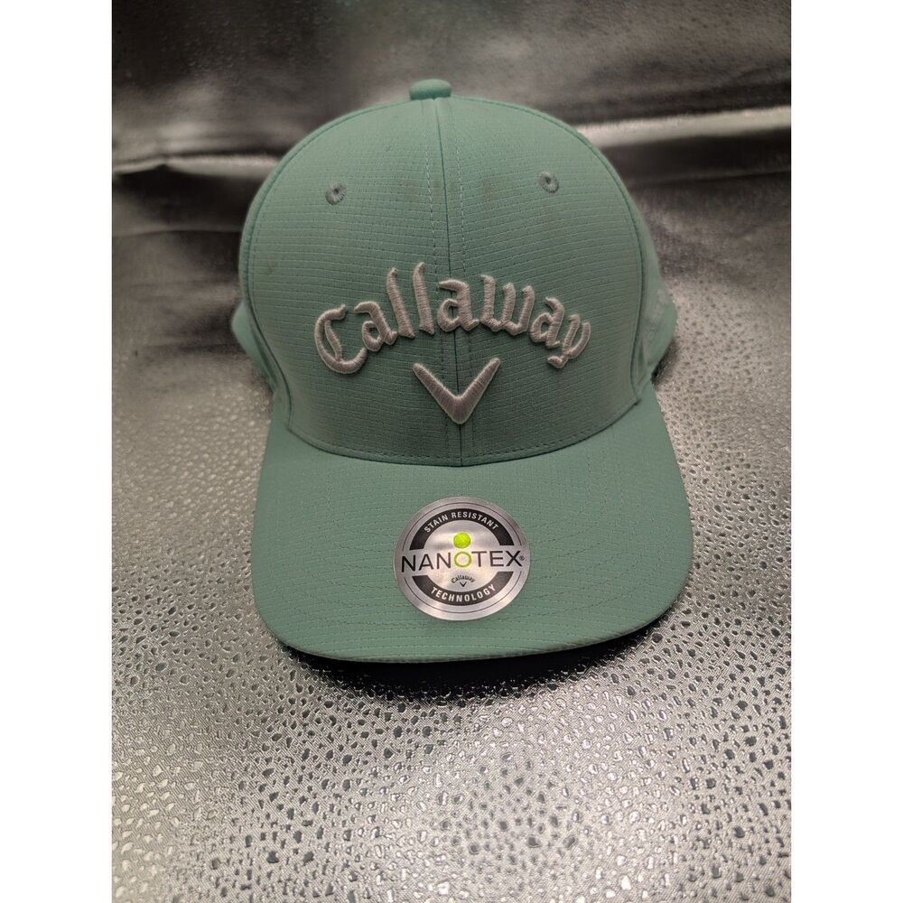Callaway Golf Performance Pro Hat Nanotex Mint Green Adjustable Snapback NWF